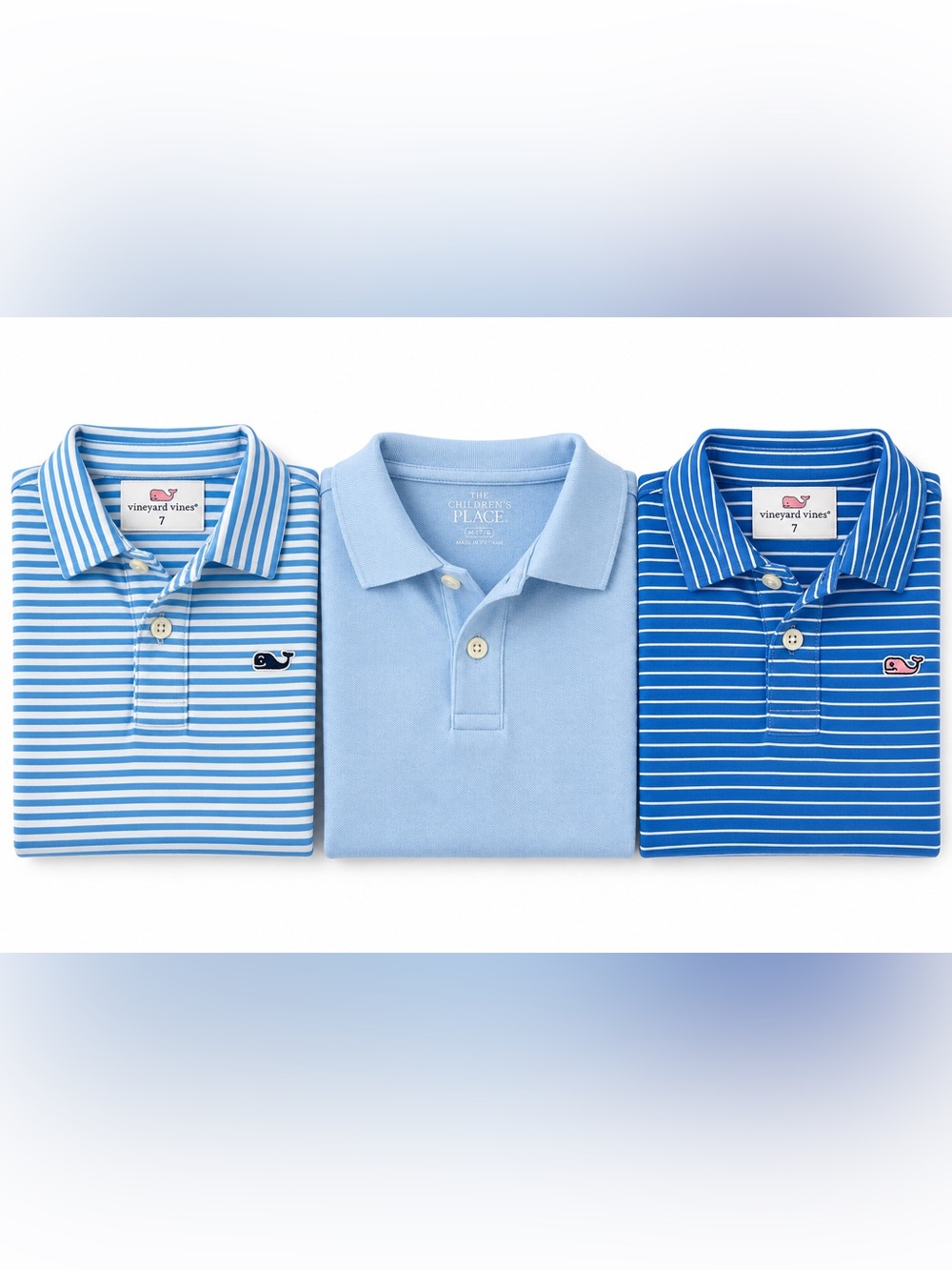 Vineyard Vines & Children’s Place Polo Bundle Boys Size 7 Preppy Golf Rugby